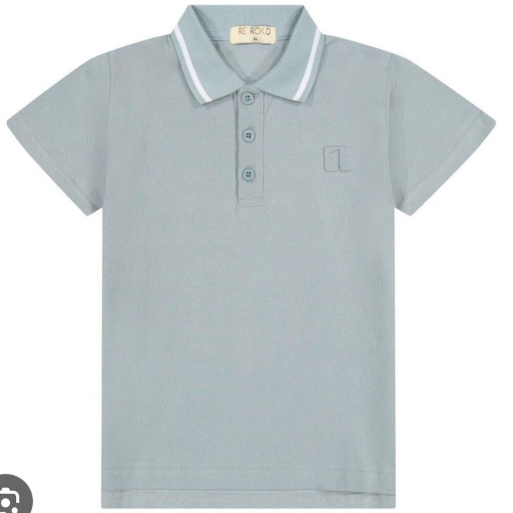 RetroKid Sky Pique Polo